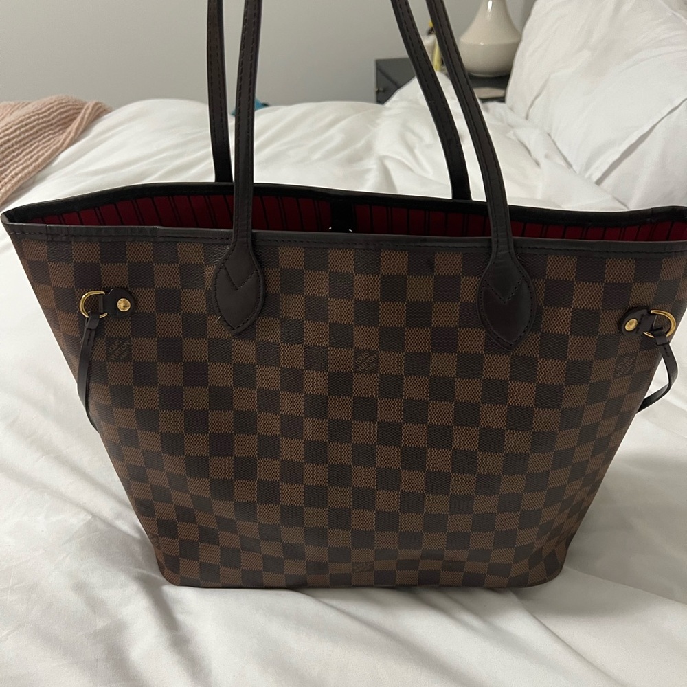 Louis Vuitton Neverfull MM Brown Checkered Tote - excellent condition - Picture 9 of 9